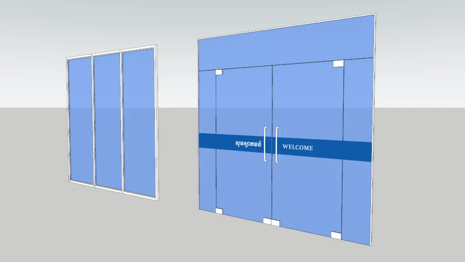 Glass door