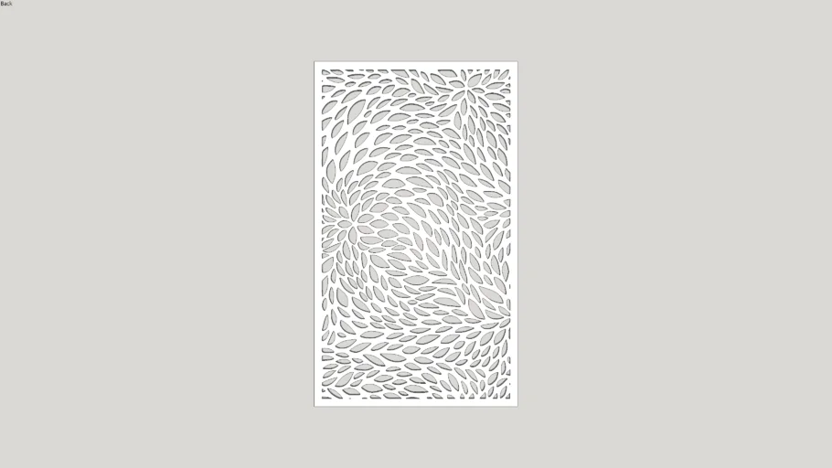 Painel vazado folhas - leaf panel
