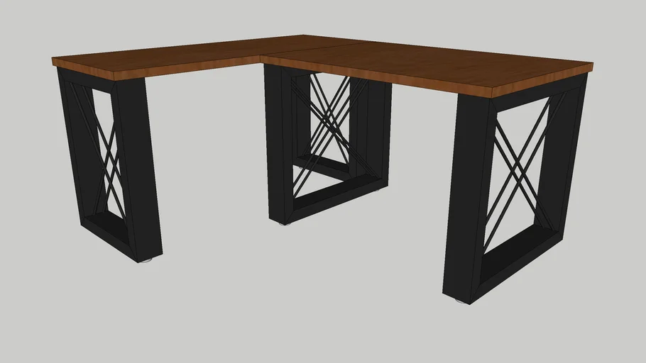 Mesa Industrial em L