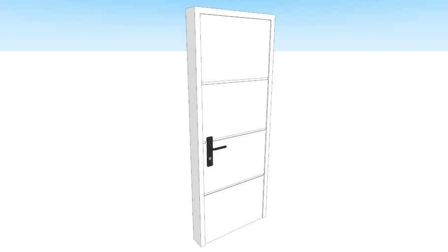 Puerta blanca de 80