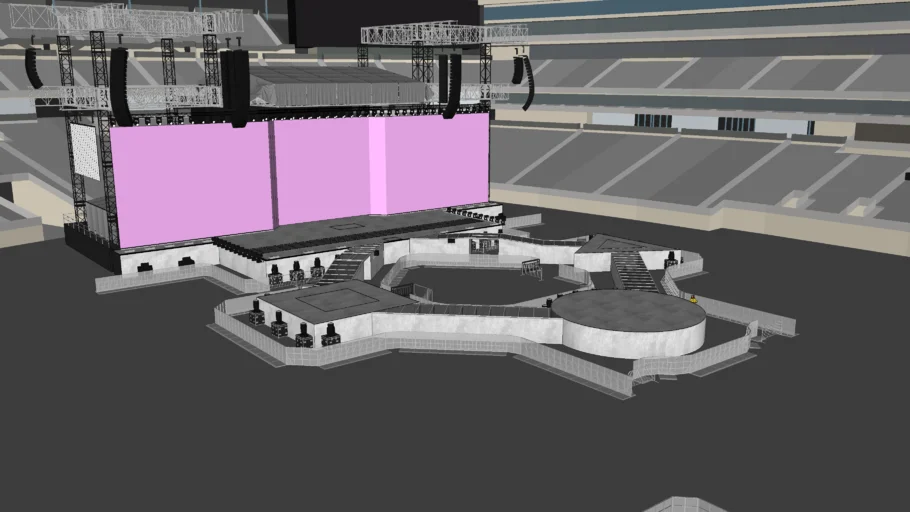 KENDRICK LAMAR & SZA - GRAND NATIONAL TOUR STAGE