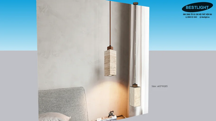 [D7483] Đèn Thả Trần Phong Cách WabiSabi - Wabi Sabi Pendant Light