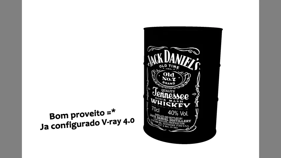 Tambor/Barril Decorativo Jack Daniel's