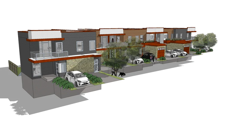 Stacked Townhouse Concept Design