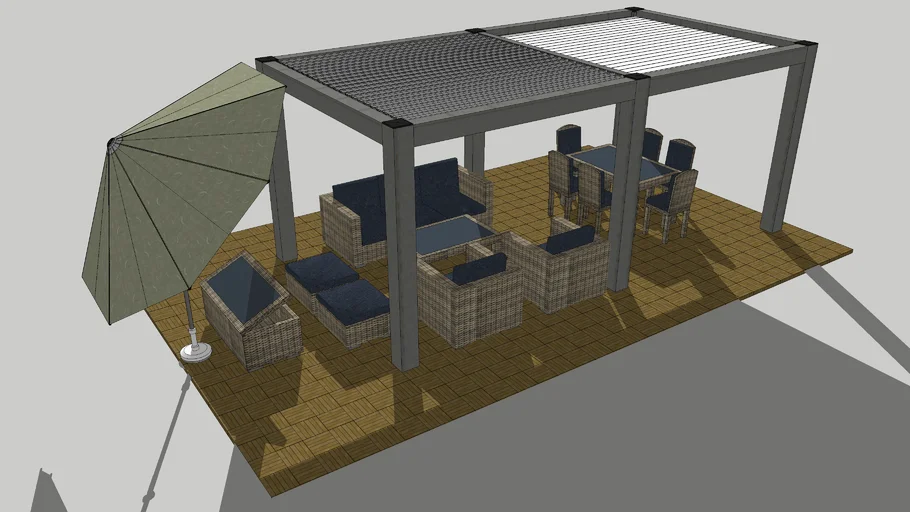Salon de jardin complet ( garden lounge )