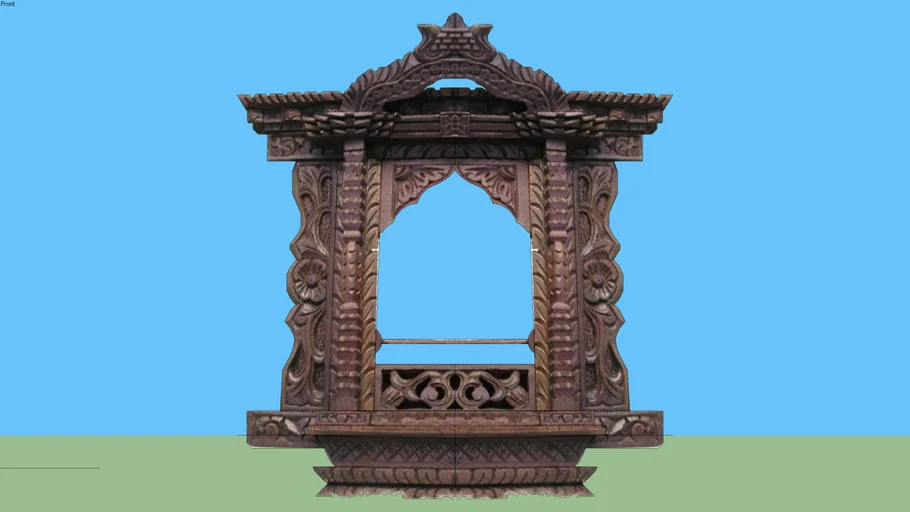 newari carved frame