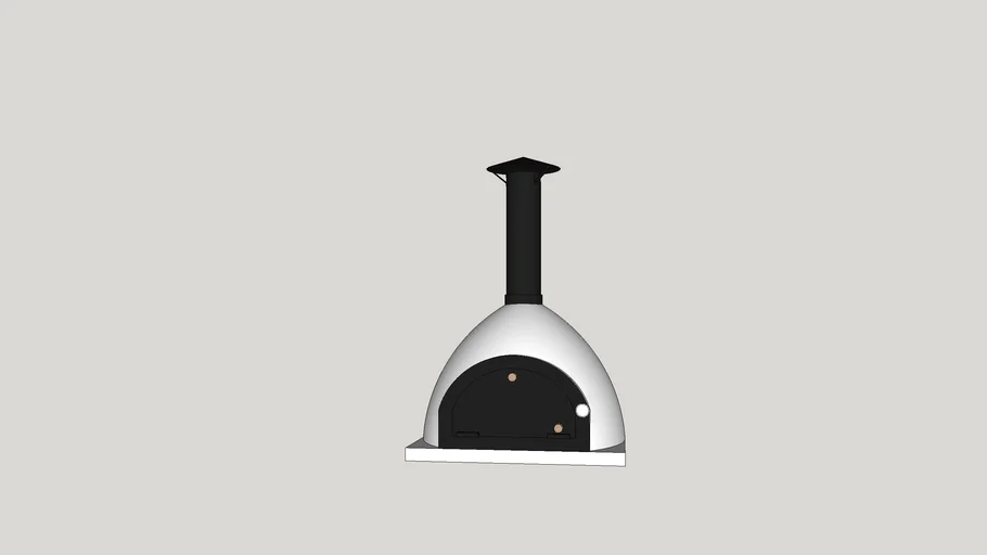 Pizza oven Royal black pipe