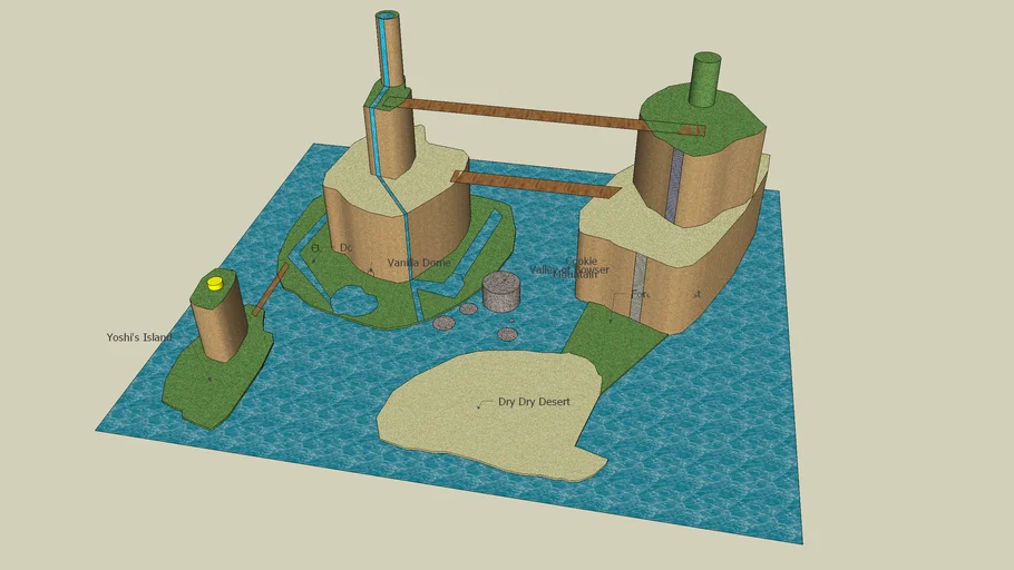 Map of the Mushroom Kingdom