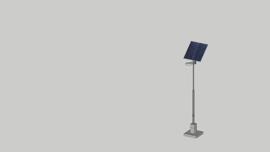STREET LIGHT WITH SOLAR PANEL