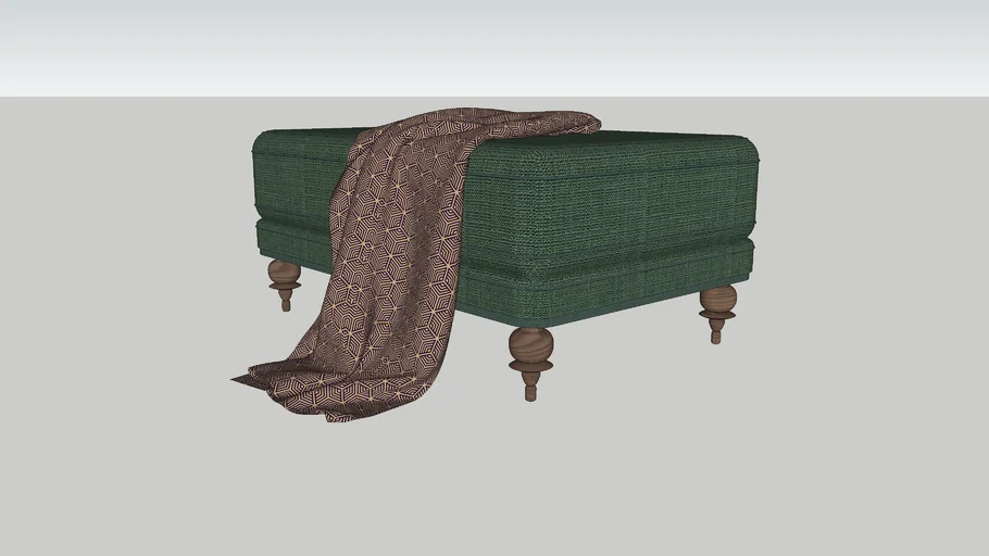Pouf and fabric