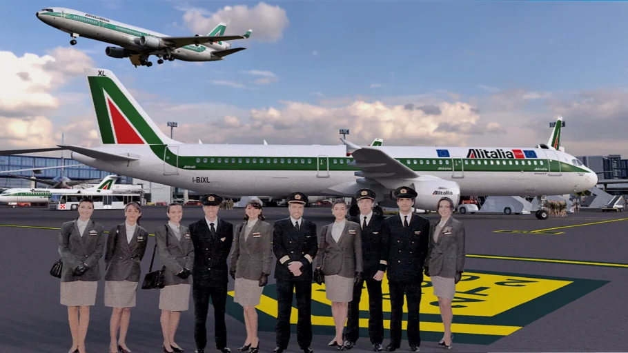 ALITALIA 1994. Airbus A321-112 and MEDIUM-HAUL FLIGHTS