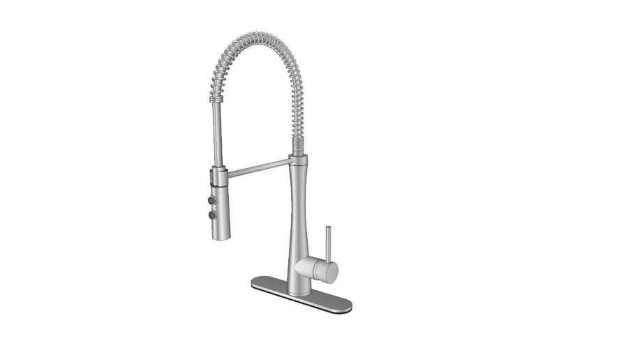 Giagni Fresco Stainless Steel Pull-Down Kitchen Faucet