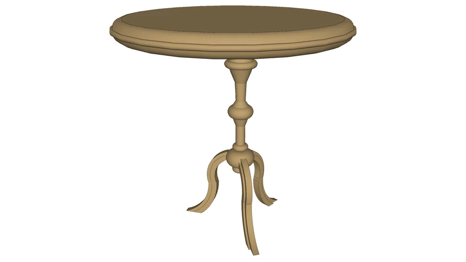 round wooden tea table