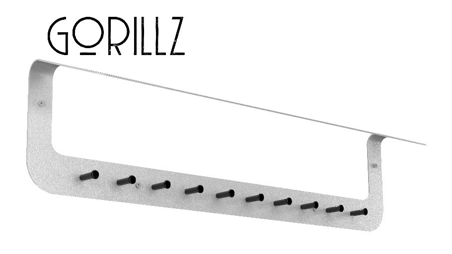 Gorillz Linea Wall Coat Rack-White