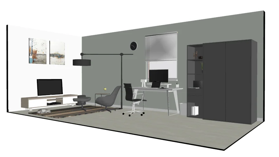 Modern Room, Study / Game Room