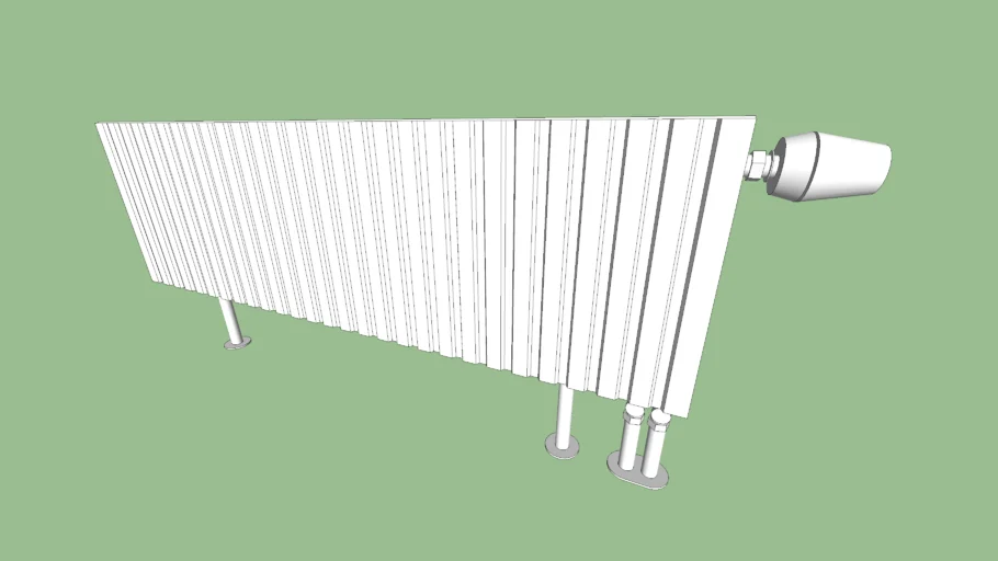 Heating radiator 100cmx10cmx30cm | 3D Warehouse