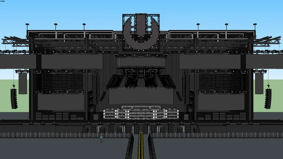 Ultra Music Festival 2015 stage | 3D Warehouse