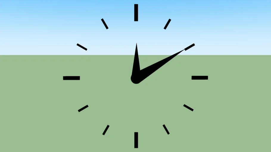 Backless Wall Clock