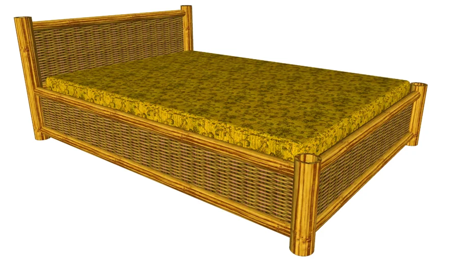 Tempat tidur bambu