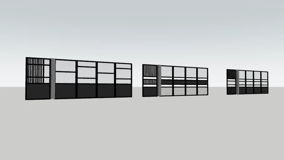 Steel Fence (Pagar Besi Hollow dengan Plat dan Expanded Metal)