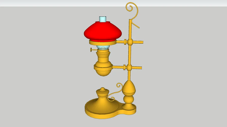Tall Oil Lamp