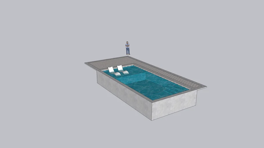 Rectangle Pool no Spa