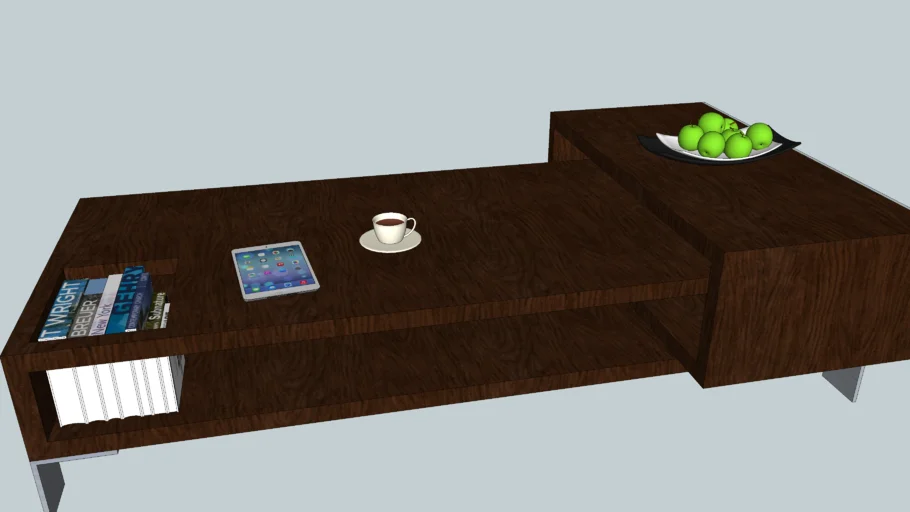 Dark Wood Coffee Table