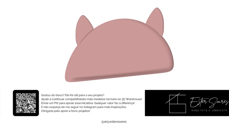 Decoração Infantil - Cabeceira em formato de gatinho