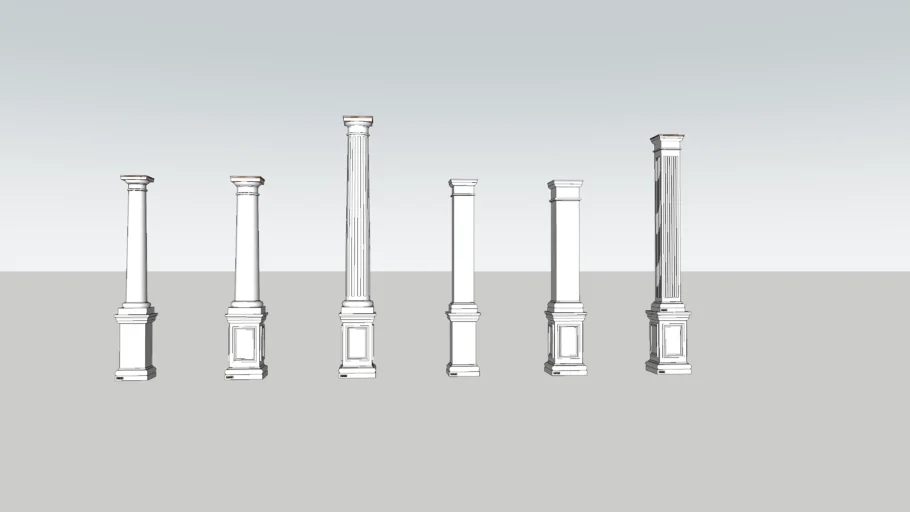 G ~ Columns with Pedestals by FineHouse