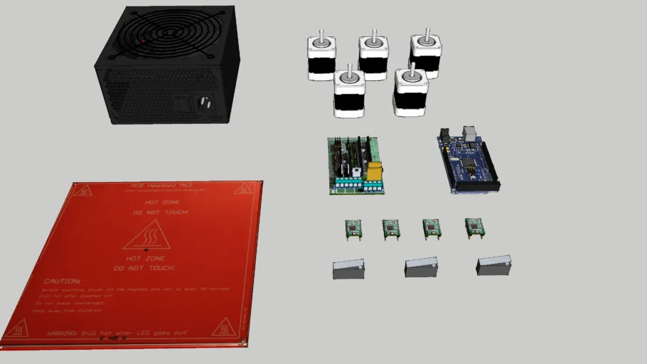 Kit de electronica para la impresora 3D prusa aire modificada