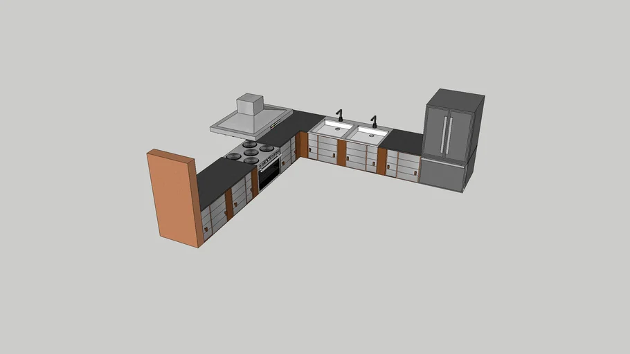 Modern L-Shaped Kitchen
