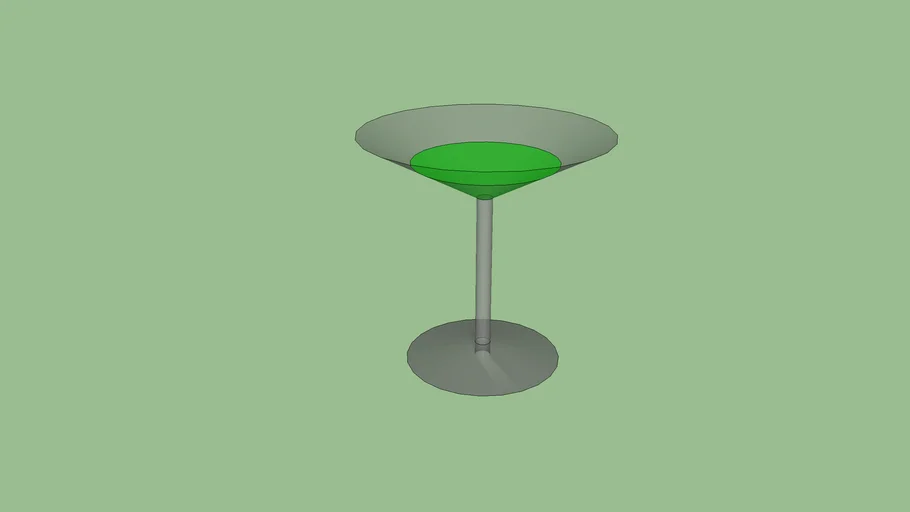 Appletini in Cocktailglass.