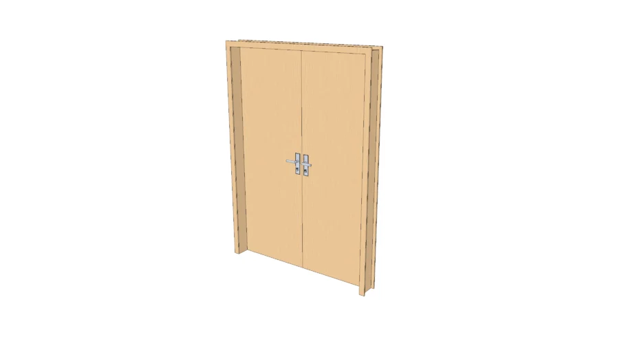 porta madeira dupla com arco 140 cmx200cm
