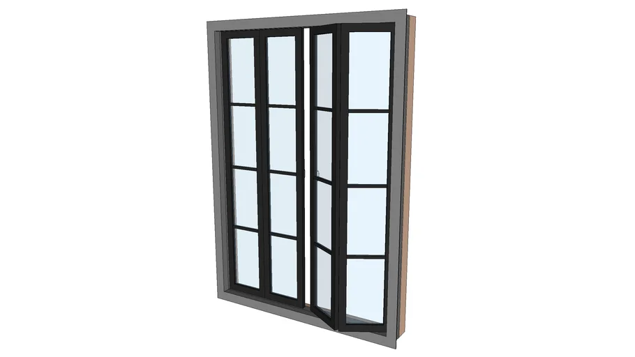 puerta de hierro plegable