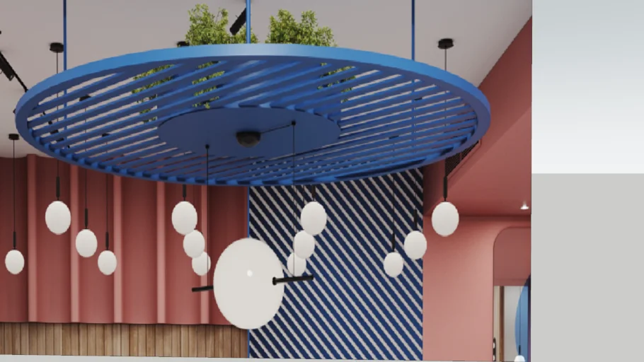 Hanging Steel Ceiling Plant