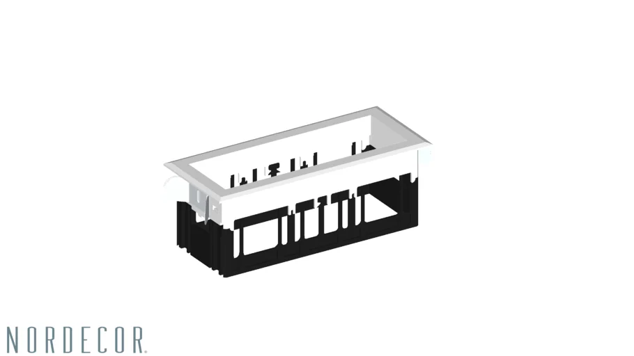 6676 - Moldura para 3 Módulos TAP | 3D Warehouse