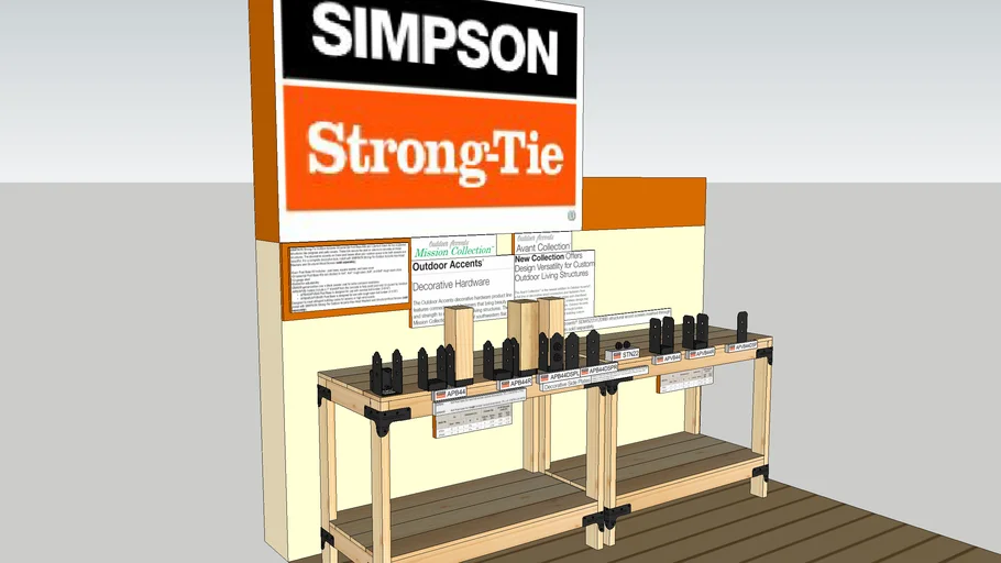 4x4 Simpson Strong-Tie Outdoor Accents: 4-inch Adjustable Post Bases
