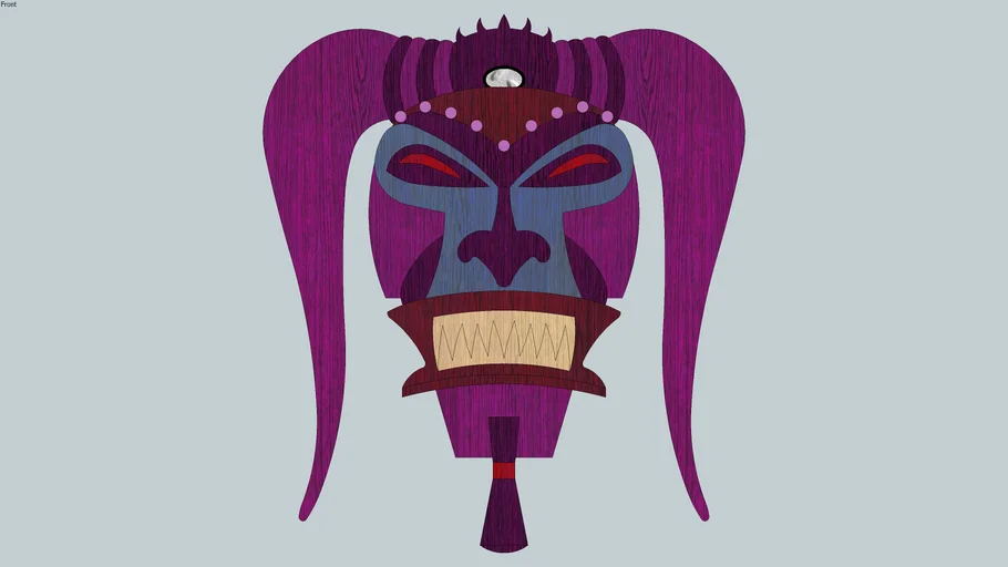 Voodoo Mask Intarsia