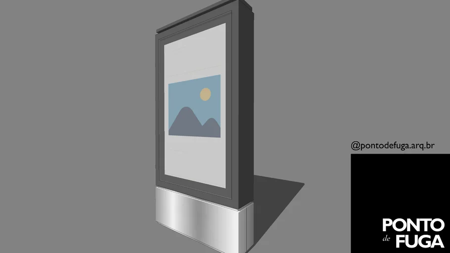 Mupi publicitário estático - Advertising panel