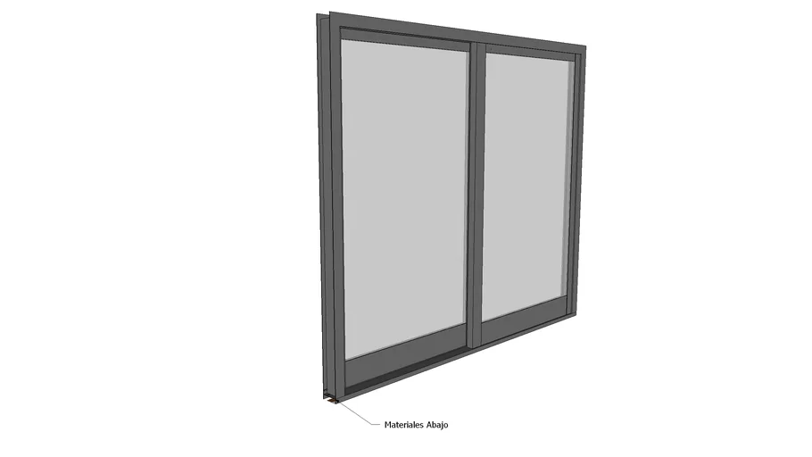 Ventana OX 2" aluminio