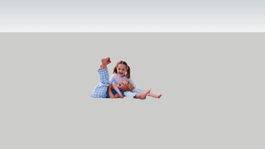 kids play bed 2D face me