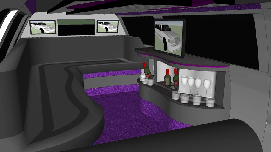 Lincoln Limosine with Luxury Interior