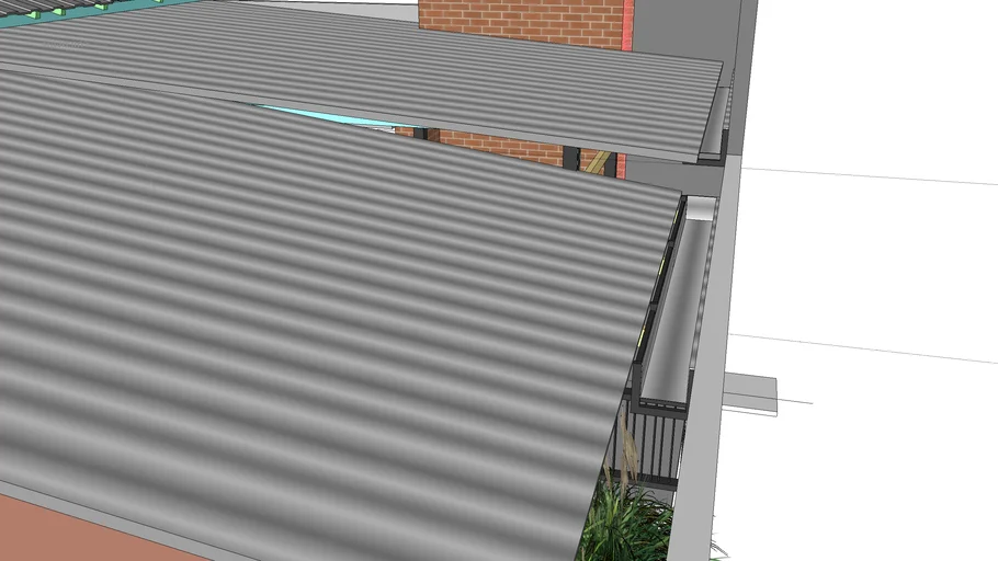 detail rain gutter