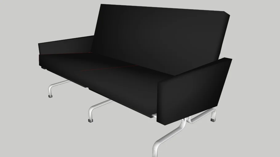 Fritz Hansen - pk31; 2-seater sofa