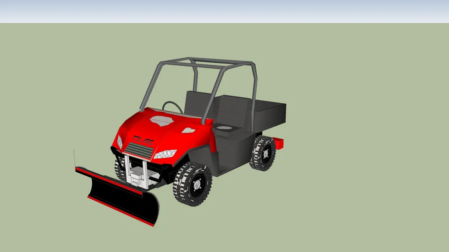 Polaris Ranger snow plow