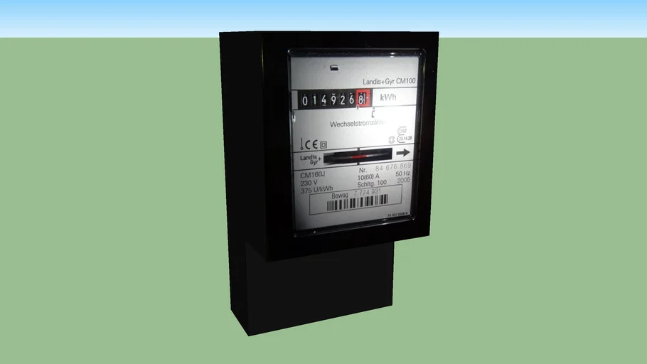 Compteur électrique style 1960/1970