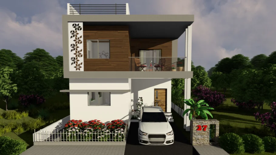 MODERN HOUSE ARCHITECTURE 3D MODEL