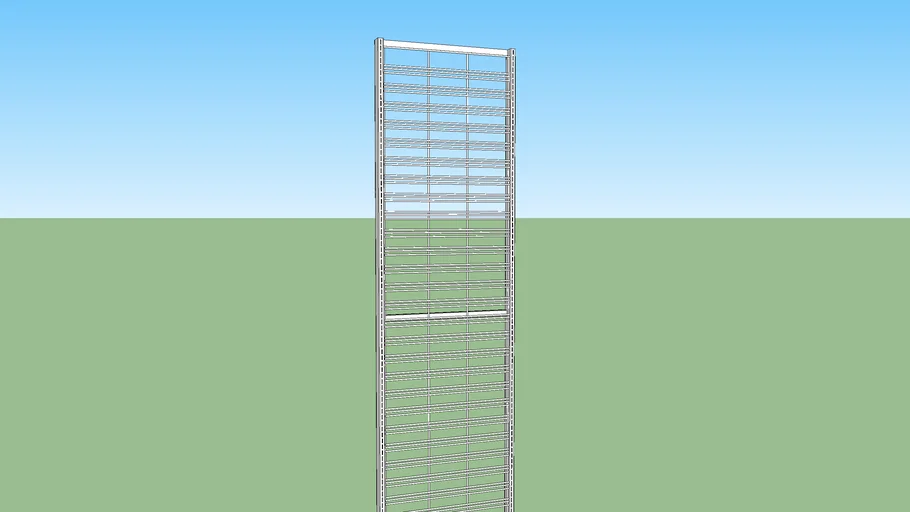 Commercial Slat Grid Panel, 8x2