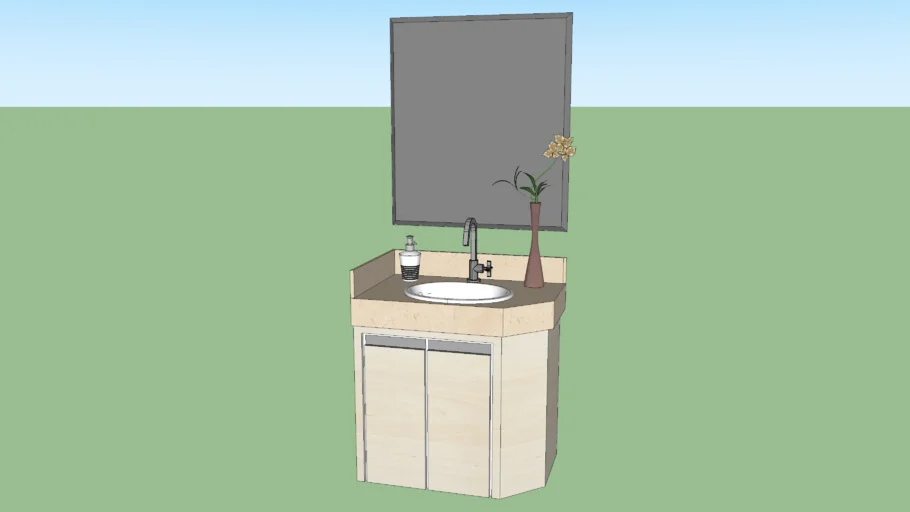 Gabinete Banheiro c/ cuba oval