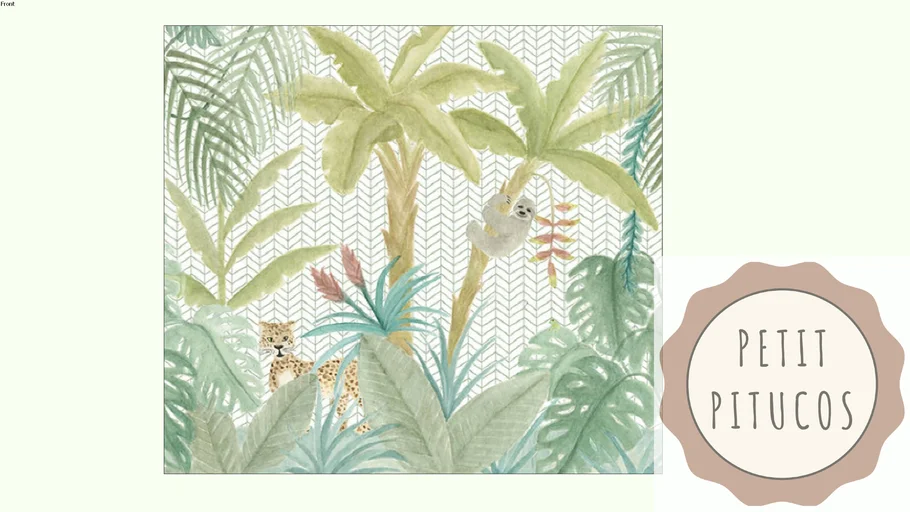 Papel de Parede - Painel Selva Tropical